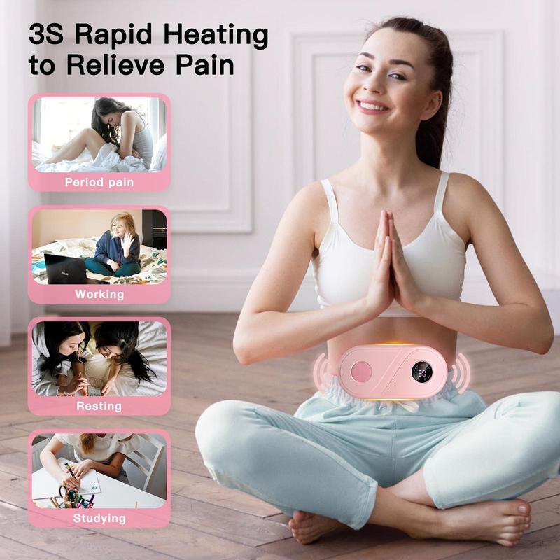 Portable Heating Pad, 1 Set Electric Heating Belt, Fast Heating Warm Belt, Multipurpose Women Belly & Back Heating Belt, Cordless Heating Pad Fast Heating Warming Belt, Multi-purpose Belly & Back Heat