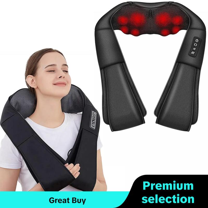 Cordless Neck & Shoulder Massager, 1 Box Electric Massager with Heat, Deep Tissue Muscle Massager for Back, Neck, Shoulder, Leg, Body, Christmas Gift, Stocking Fillers, Winter & New Year Gift