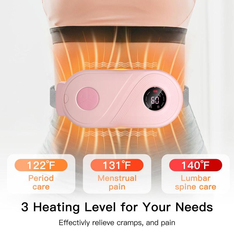 Portable Heating Pad, 1 Set Electric Heating Belt, Fast Heating Warm Belt, Multipurpose Women Belly & Back Heating Belt, Cordless Heating Pad Fast Heating Warming Belt, Multi-purpose Belly & Back Heat