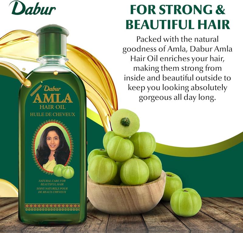 Dabur Amla Hair Oil - Nourishing Indian Oil for Men & Women, for Healthy, Moisturized Hair and Scalp (300ml)