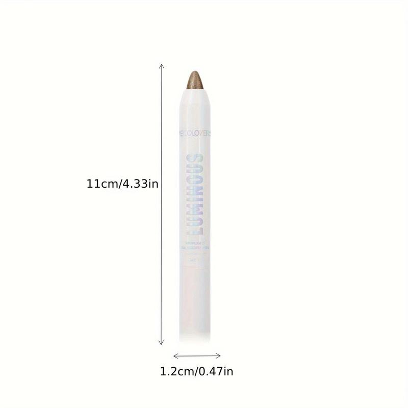 Long Lasting Glitter Eyeshadow Stick, 1 Count Waterproof Pearlescent Eyeshadow Pen, Highlighter Pen for Eyes Makeup for Festival Party Daily Use