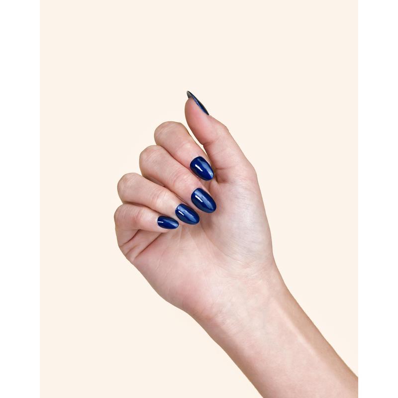 I'll Be Home -  Deep blue polish with a velvet finish that dries matte