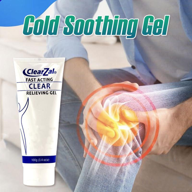 Clearzal Soothing Cooling Gel 100g, Relieving Body Gel, Cooling with Menthol and Frankincense, Helps Relieve Muscle Tension , Relax your waist, legs, knees, shoulders and neck to relieve fatigue, Sports Soothing Cooling Gel Body Care Lotions