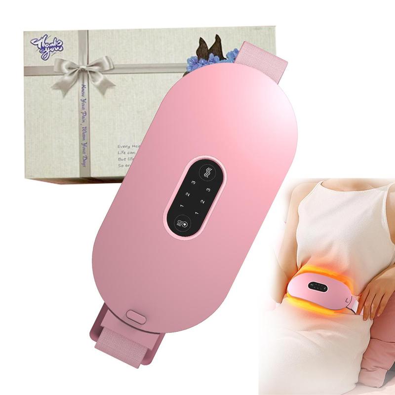 Smart Menstrual Massage Heating Pad, Constant Temperature Heating & 6 Levels Vibration, Relieve Lumbar Cramps Vibration Abdominal Massager