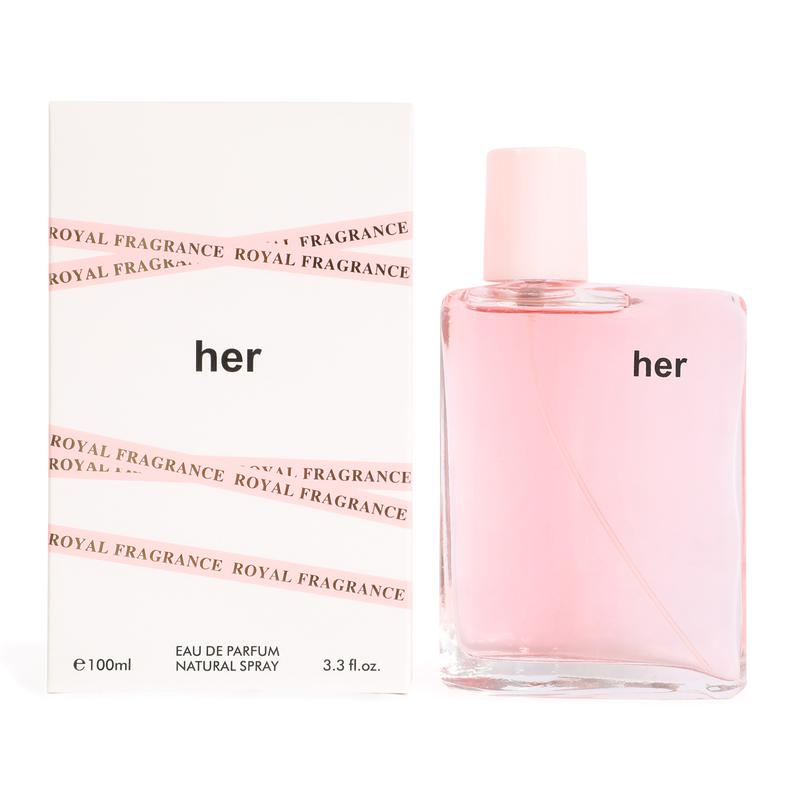 Her Royal Fragrance Eau de Parfum Natural Spray Perfume for Women 100ml 3.3fl.oz. - Fruity, Sweet, Woody, Musky and Powdery Scent