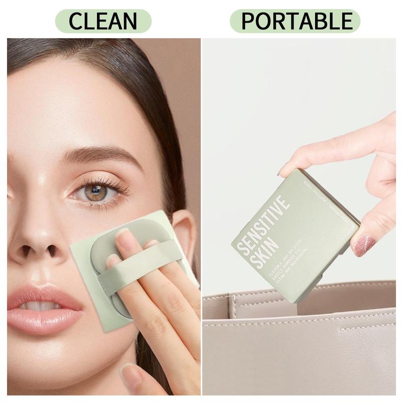 Oil Blotting Sheets for Face with Mirror and Puff, 300 Sheets Oil Blotting Paper for Oily Skin, Face Oil Absorbing Sheets, Natural Oil Control Film, Absorb Excess Oil, Makeup Friendly