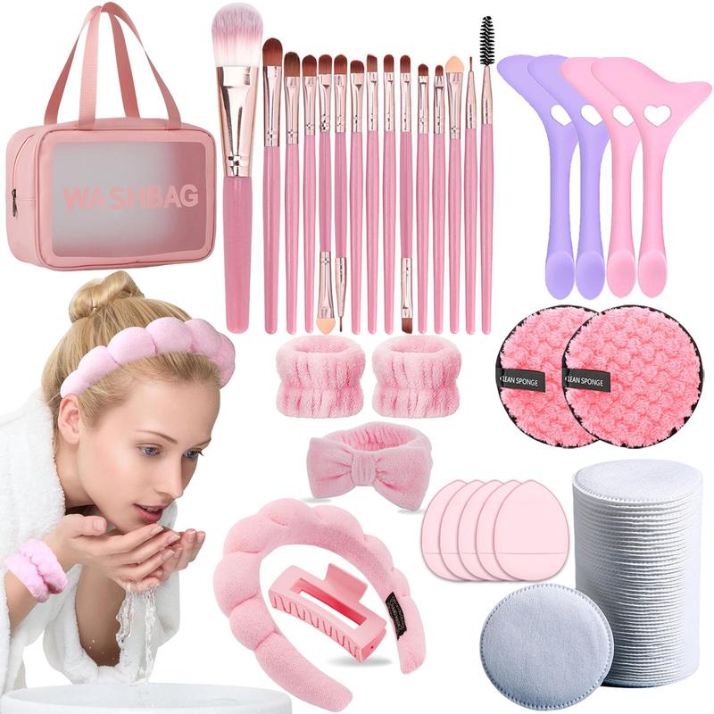 Makeup Brush Set with Storage Bag, 1 Box Makeup Tool Set, Multifunctional Makeup Tool for Women & Girls