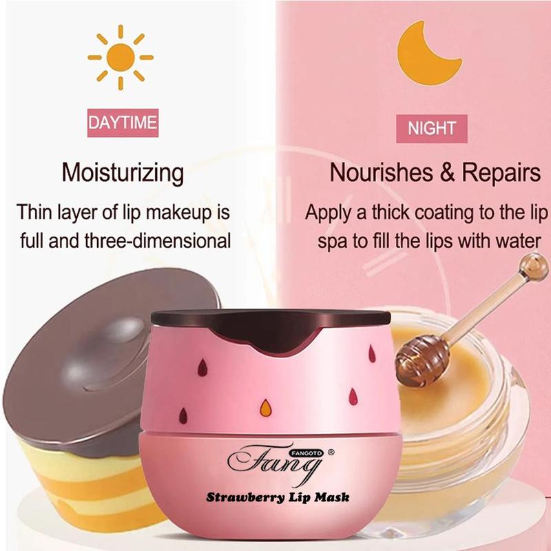 5.5g Moisturizing Lip Mask, 1 Count Hydrating Lip Balm, Honey Lip Care Product for Women & Men