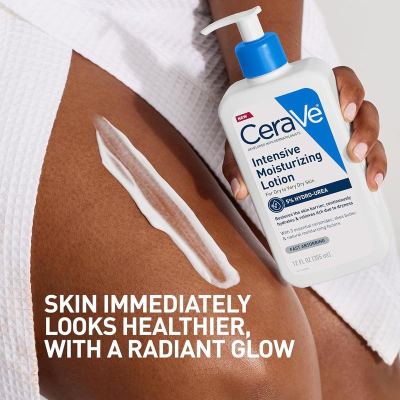 CeraVe Very Dry Skin Duo: Hydrating Foaming Oil Facial Cleanser (Dry to Very Dry Skin) & NEW CeraVe Intensive Moisturizing Lotion (Dry to Very Dry Skin + 5% Hydro-Urea)