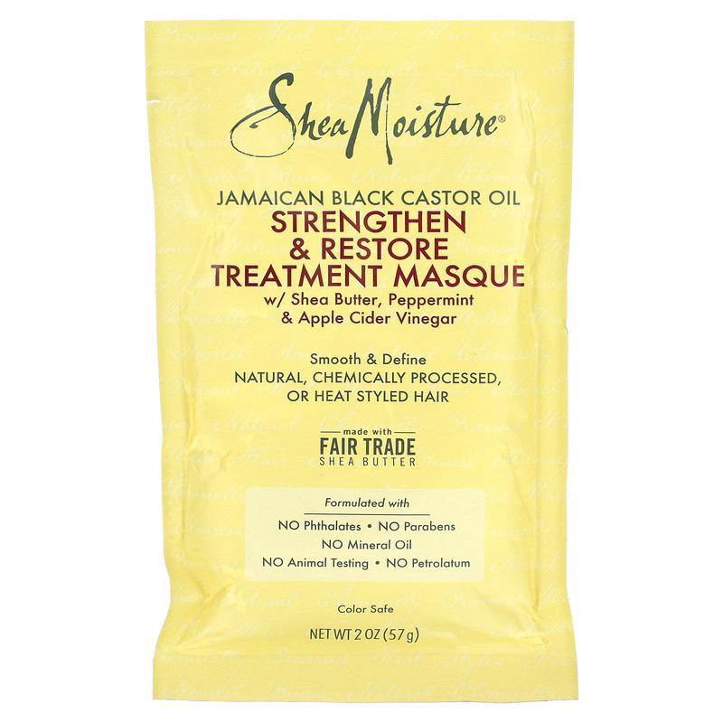 SheaMoisture Jamaican Black Castor Oil, Strengthen & Restore Treatment Masque, 2 oz (57 g)