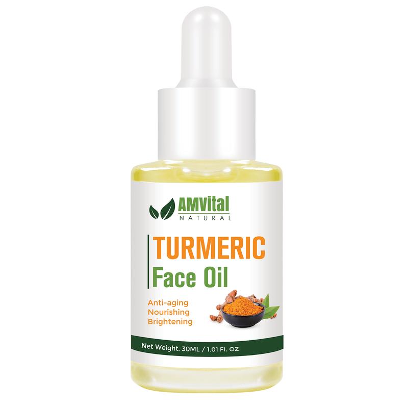 AMVital Turmeric Oil for Face - Pure and Natural Essential Oil for Moisturizing (30ml) Serums Skincare Gentle Comfort