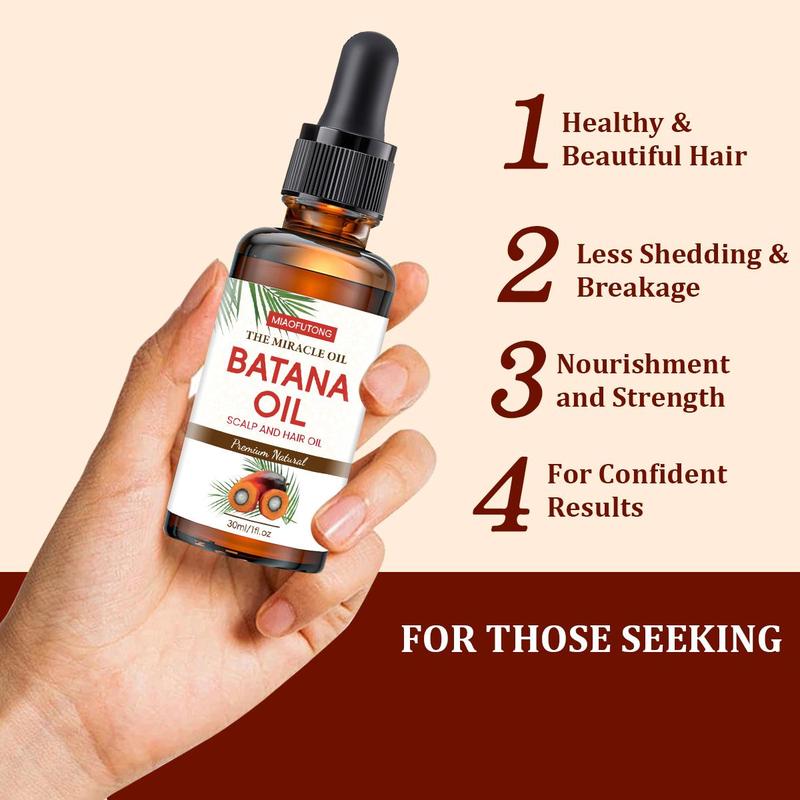 Batana Oil Hair Care Essential Oil, 2 Boxes Deep Moisturizing Hair Scalp Conditioner, Nourishing and Smoothing Hair Care Product for All Hair Types