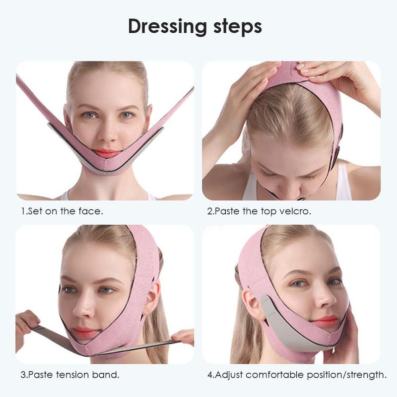 Reusable V Line Mask, Facial Slimming Strap, Double Chin Tightener, Chin Up Mask, Face Lifting Belt, V Shaped Slimming Face Mask