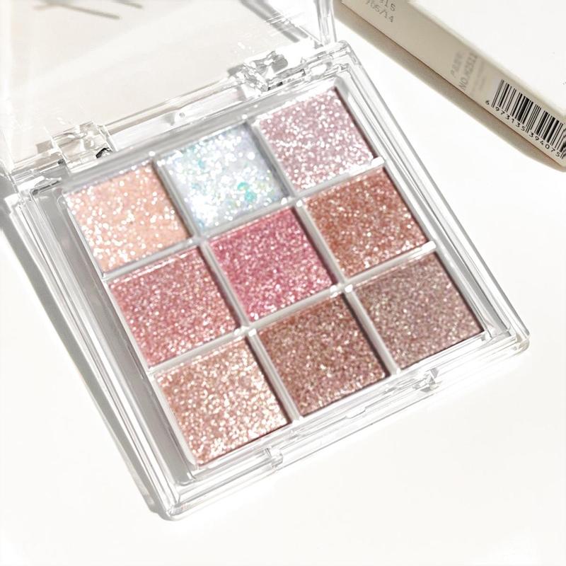 Glitter Eyeshadow Palette, 2 Counts set Shimmering Eyeshadow Makeup Palette, Long Lasting Eyeshadow Makeup Product For All Styles, Christmas Gift