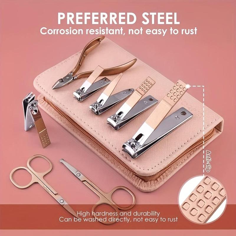 Professional Manicure Set, 30pcs set Nail Clipper Set with Storage Case, Birthday Gift for Women Home & Travel Use, Manicure & Pedicure Tools, Nail Care Tool, Travel Foot Care Product,  Nail Equipment