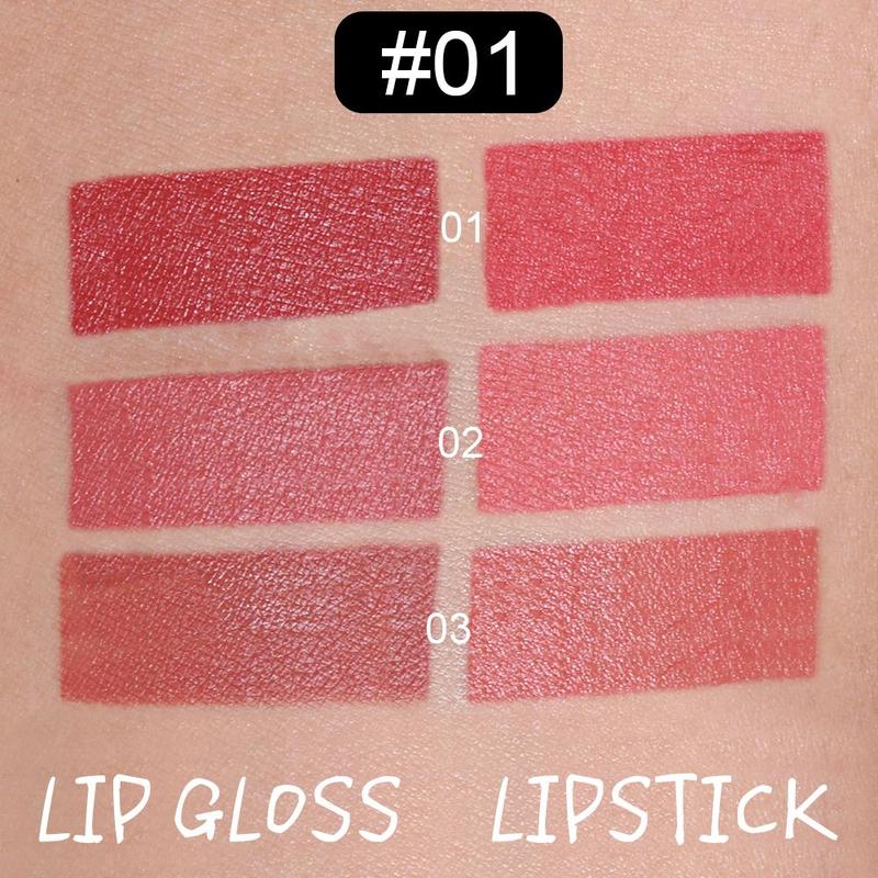 2 in 1 Long Lasting Lipstick, 3 Counts set Water Proof Matte Lip Balm, Easy Coloring Lip Sticks, Moisturizing Matte Lipstick for All Occasions Lip Makeup