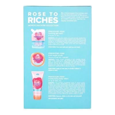 Tree Hut Rose to Riches Foaming Gel Body Wash, Shea Sugar Scrub, and Body Lotion Gift Set - 3ct Body Care Hydrating Moisturizing Scent Shea Butter Smooth Comfort Moisturizer Moisturize Moisturize Skin Repair Moisture Skin Care Moisture Skin Care Moisture