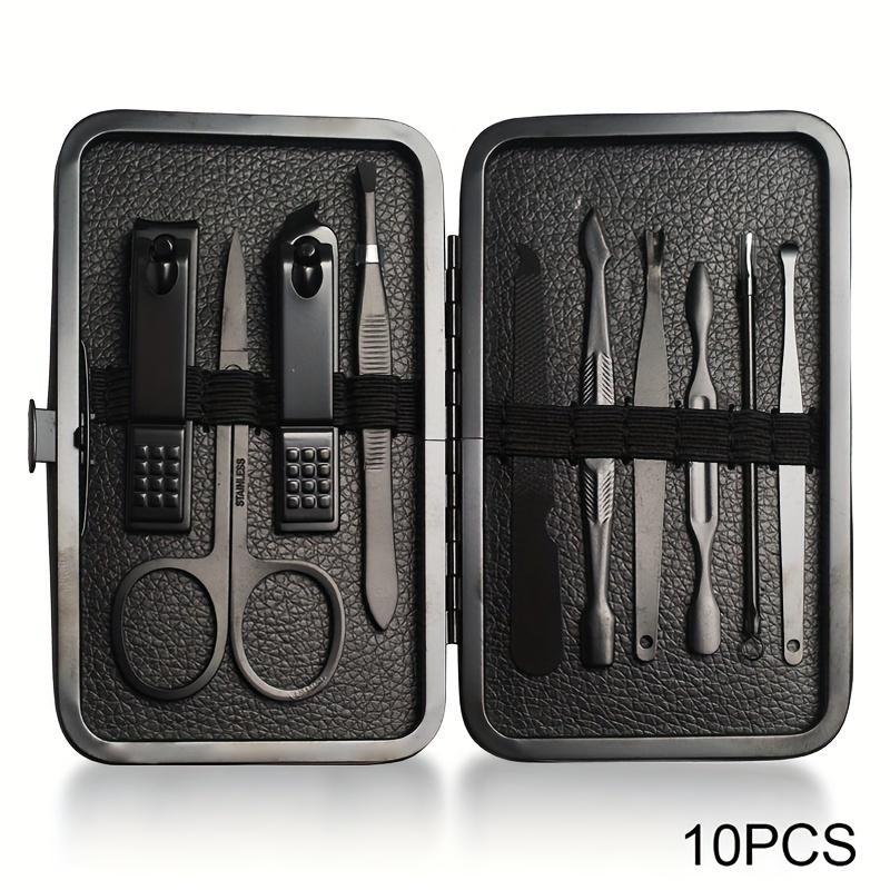 Professional Pedicure Nail Scissors Set, Nail Care Tools, Nail Cutter Nail Clipper Nail Files With Portable Case For Men And Women