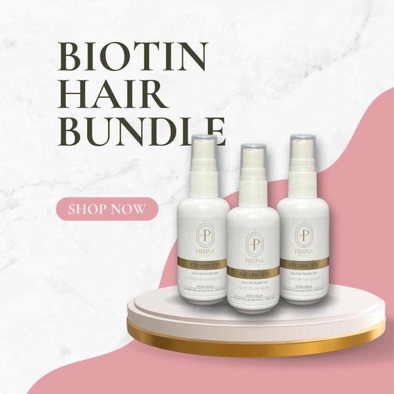 Biotin Hair Loss Bundle - 3 tonic Boost Serum