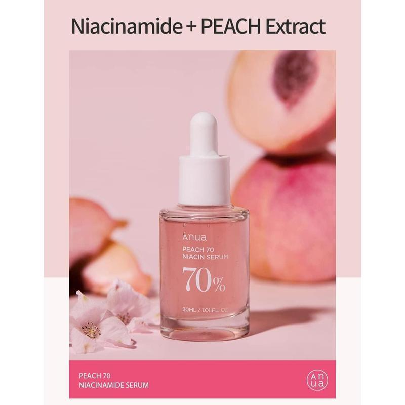 Anua 10% nicotinamide 4% Polycyclic Acid Essence 70 Niacin Essence 70% Skin care moisturizing, nourishing, radiant, comfortable skin hyaluronic acid hydration set anua  peach Hydrating Moisturize