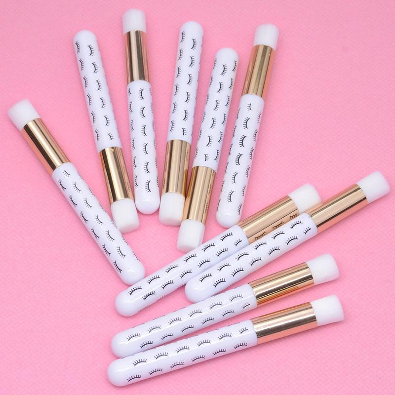 Eyelash Makeup Remover Brush, 10pcs set Lash Cleaning Brush, Lash Shampoo Brush, Eyelash Extension Cleanser Brush, Face Wash Brush