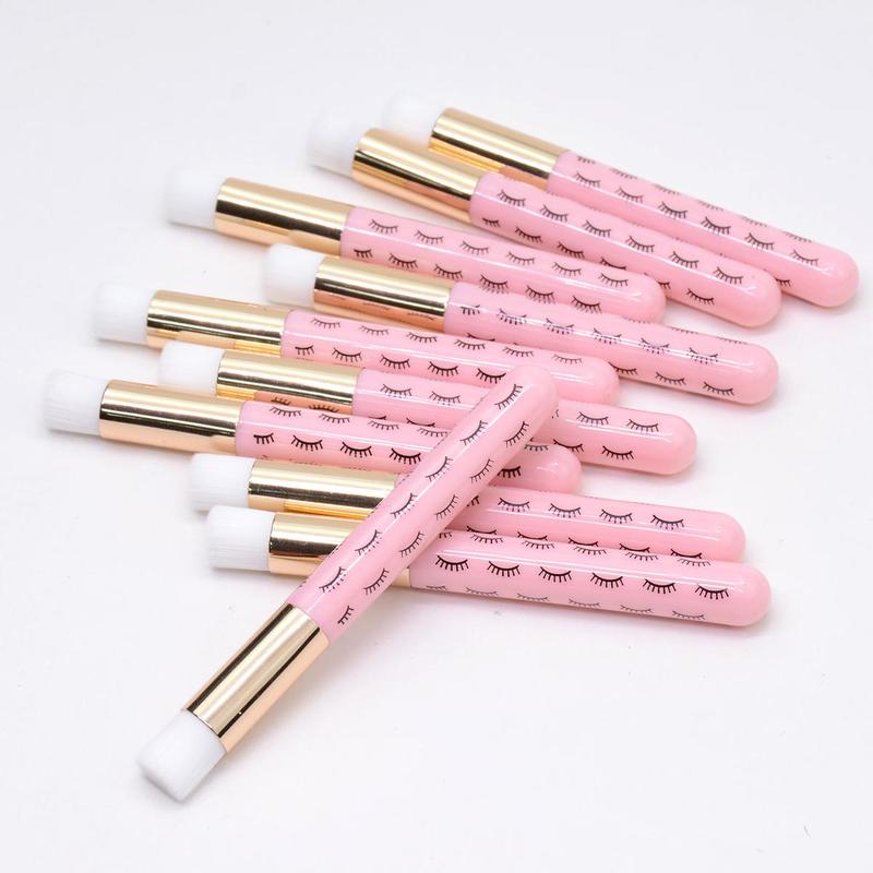 Eyelash Makeup Remover Brush, 10pcs set Lash Cleaning Brush, Lash Shampoo Brush, Eyelash Extension Cleanser Brush, Face Wash Brush