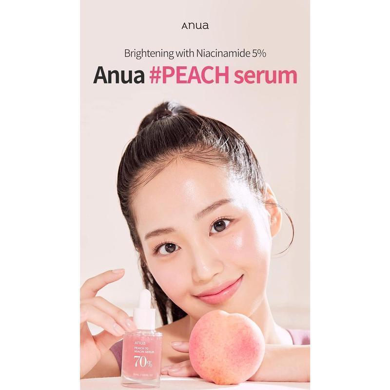 Anua 10% nicotinamide 4% Polycyclic Acid Essence 70 Niacin Essence 70% Skin care moisturizing, nourishing, radiant, comfortable skin hyaluronic acid hydration set anua  peach Hydrating Moisturize