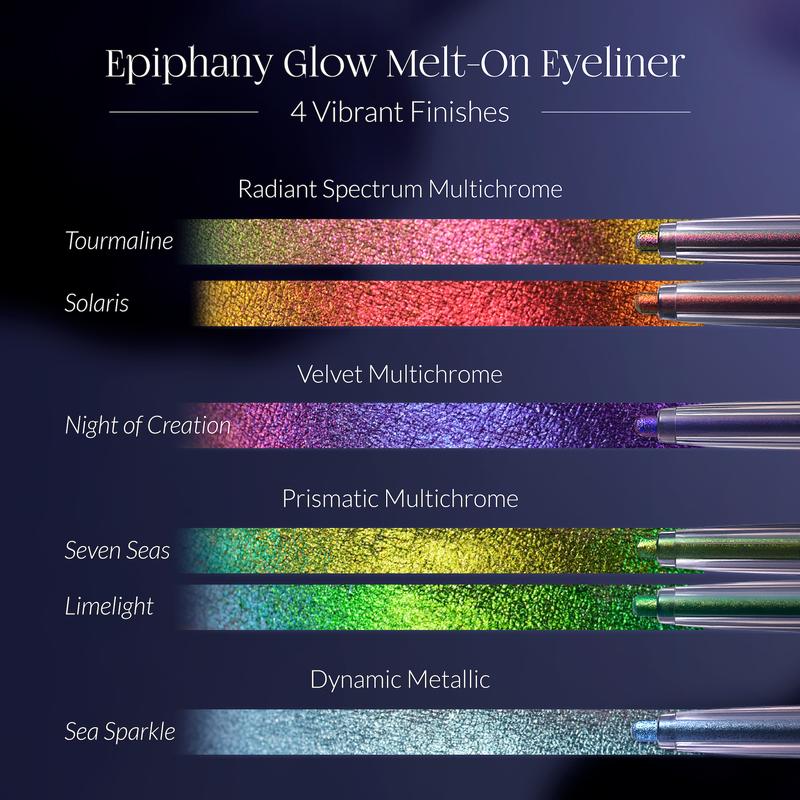 Epiphany Glow Melt-On Eyeliner 6-Piece Set | Multichrome, Waterproof, Long-Lasting