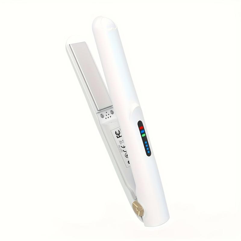 Cordless Hair Straightener Curling Iron, Mini Portable USB, Intelligent Temperature Control to Upgrade the Anti- scalding, Hair Care Anion Care Hair, Large- capacity Lithium Battery Lasting Life, Portable Charger, Party, Travel