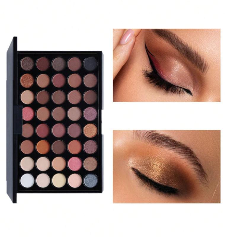 40-Color Eyeshadow Palette, Shimmer Pigment Eye Makeup Set For Party, Stage & daily