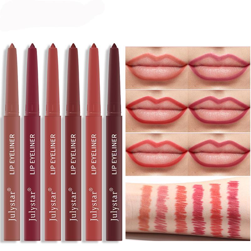 Long Lasting Lip Liner, 1 Count Tinted Lip Liner Pencil, Easy Coloring Lip Liner Pen, Moisturizing Lip Lip Makeup Product for Girls & Women