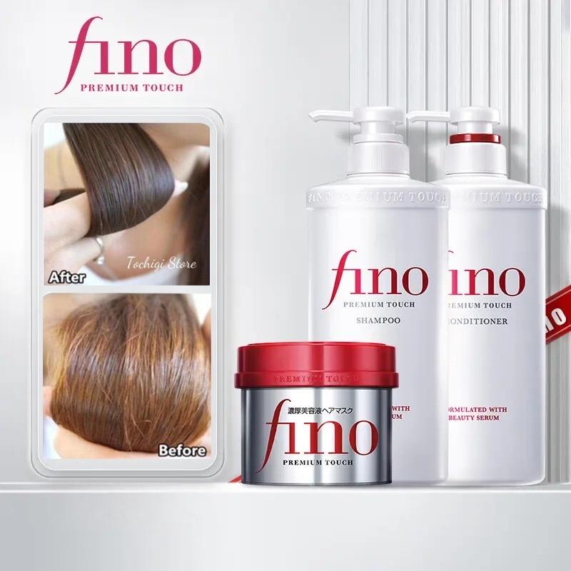 Fino Premium Touch Hair Shampoo + Conditioner for Soft and Smooth Hair