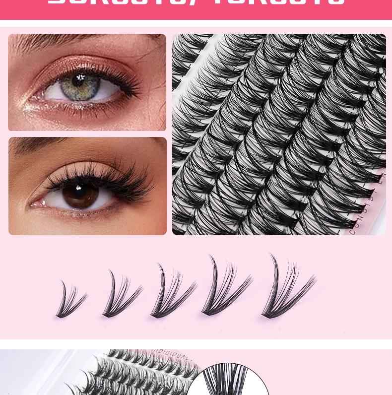 Individual Eyelash Kit, Includes Eyelash Bonding & Sealant, Eyelash Remover, Eyelash Applicator, Eyelash Bundle 240pcs, D Curl DIY Eyelash Extensions, Eyelash Curl, Ultra Thin & Soft, Self-Application at Home dragonlashes Makeup Pack Tweezer Cosmetic