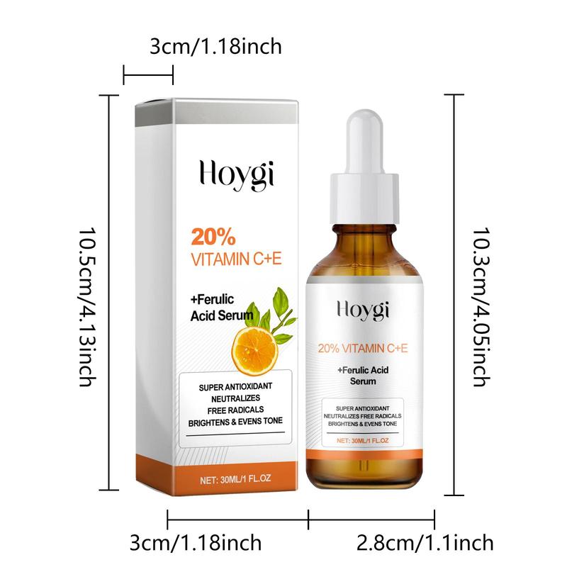 30ml Vitamin C & E Face Serum, 1 Count Moisturizing Facial Essence, Hydrating Facial Serum, Face Lotion for Women & Men