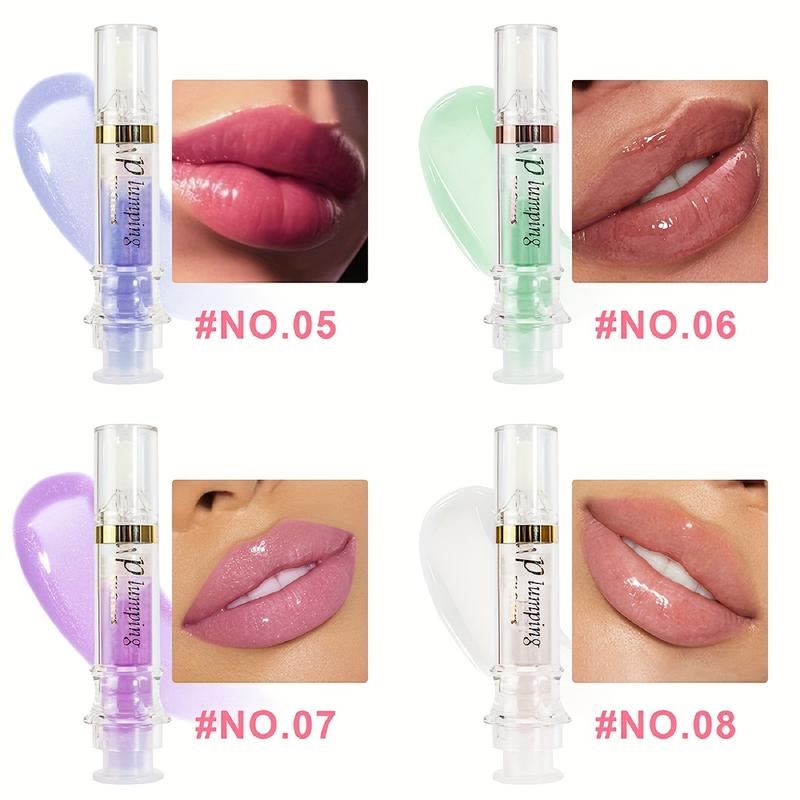 6Pcs Hydrating Lip Oil Set,Fruity Color Changing Lip Glaze Plumping Lip Glow Oil Transparent Moisturizing Tinted Lip Balm Long Lasting Nourishing Repairing for Dry Lip