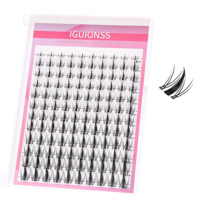 Mixed Length Individual False Eyelashes, C Curl Wispy Fake Eyelashes for Eyelash Extensions, Self Grafting Eye Makeup Enhancement Tool for Women & Girls, Christmas Gift