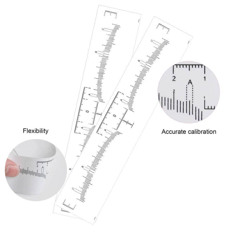 100 Pack Eyebrow Ruler with 1 Box 10M Premium Eyebrow Mapping Ink String Pre-Inked Microblading String for Eyebrow Mapping Ultra-Thin Mess-Free for Marking Symmetrical Eyebrows Makeup Cosmetic