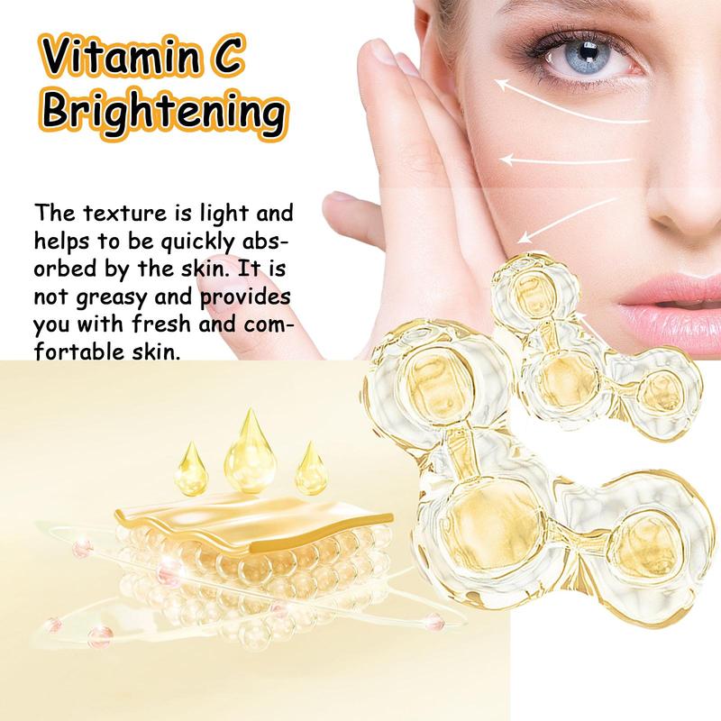 Vitamin C Moisturizing Face Cream, 1 Count 2 Counts Brightening & Firming Facial Lotion, Smoothes Wrinkles, Beauty & Personal Care Product for Women