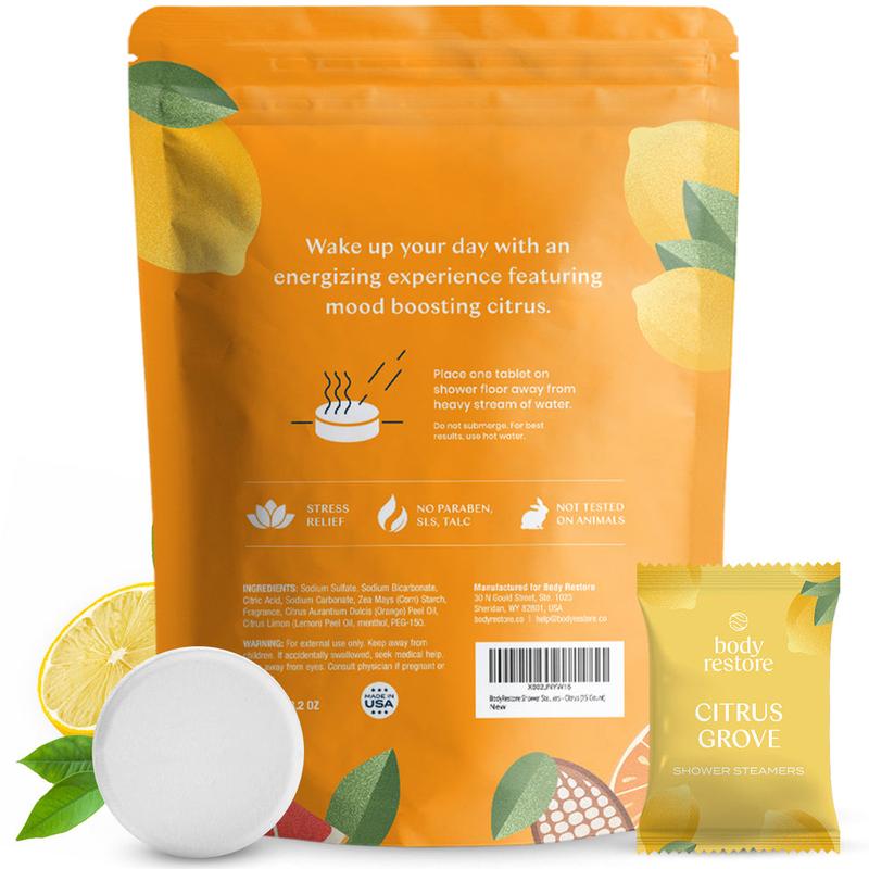 Energize Citrus Shower Steamers - 15 Pack