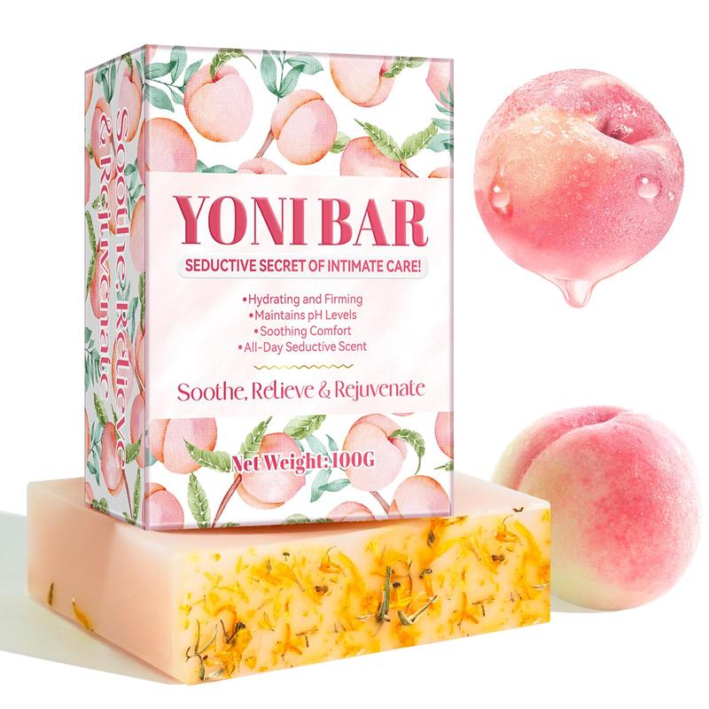 Peach Flavor Soap, 2 3 Counts Deep Cleansing Face & Body Moisturizing Oil Control Soap, Plant Extract Essential Oil Soap, Unisex Gift