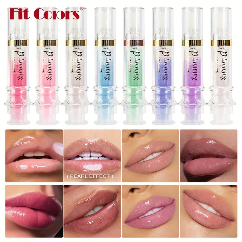 6Pcs Hydrating Lip Oil Set,Fruity Color Changing Lip Glaze Plumping Lip Glow Oil Transparent Moisturizing Tinted Lip Balm Long Lasting Nourishing Repairing for Dry Lip