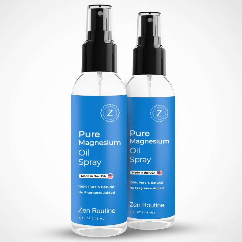 (2-Pack) 4oz Zen Routine Magnesium Spray - USP Grade Magnesium Spray - Comfort