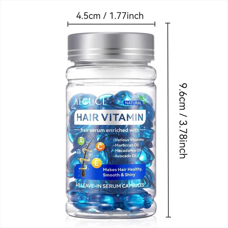 Hair Vitamin Capsule Essential Oil, Hair Care Essential Oil Capsules, Deeply Moisturize and Shine, Vitamins Increase Hair Resilience