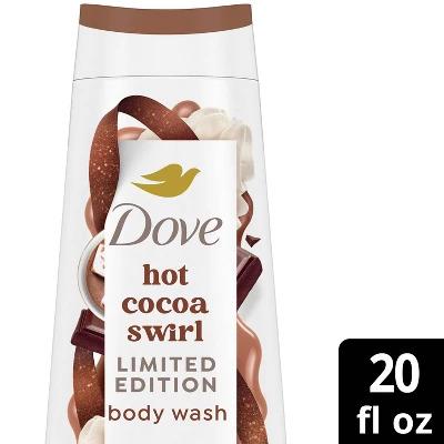 Dove Beauty limited edition holiday treat body wash-hot cocoa RL L-20 floz Body Care Chocolate Moisture Moisturizer Scent Winter Comfort Moisturize Moisturize Hydrating Moisturize Moisturize