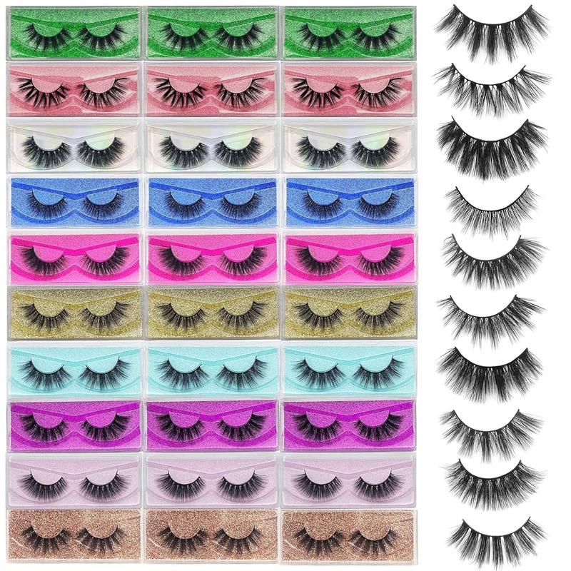 Formi False Eyelashes, 12-20mm 5D Fake Mink lashes Fuffy Natural Volume eye Lashes individual package Faux Mink EyeLashes