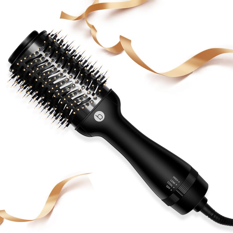 OKWRAP 3 In 1 BlowoutBrush, One Step Volumizer Hot Air Brush Comfort