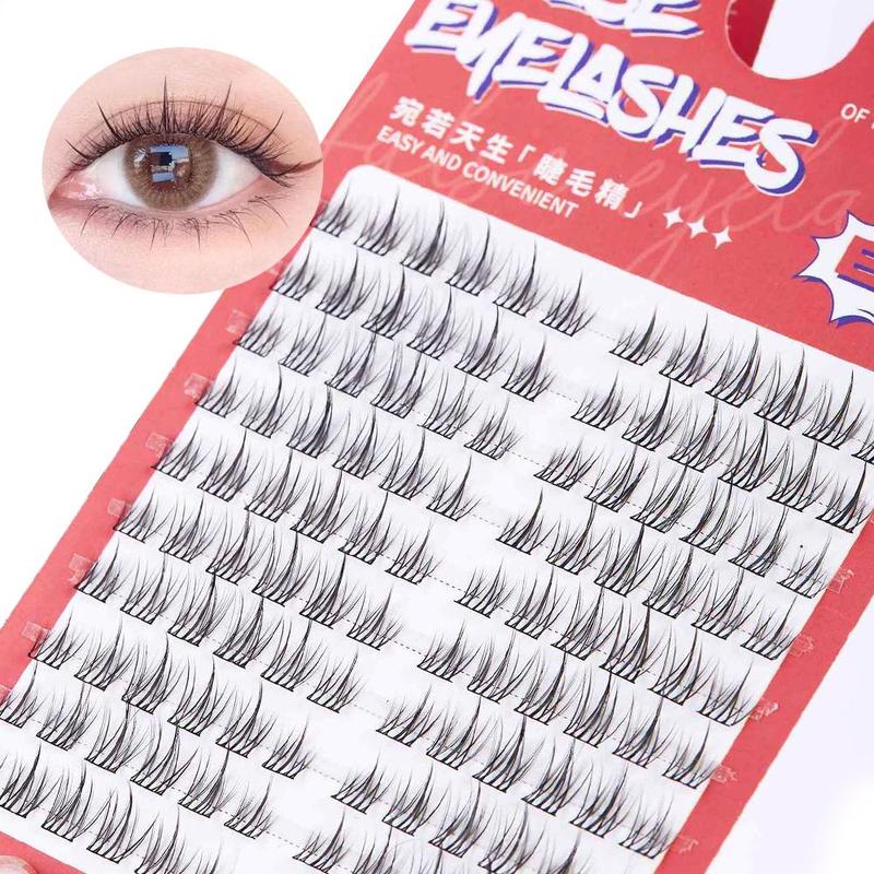 C Curl   Individual False Eyelashes, 1 Set Natural Look Eyelash Extensions, Self Grafting Eyelash Clusters, False Eyelashes Clusters