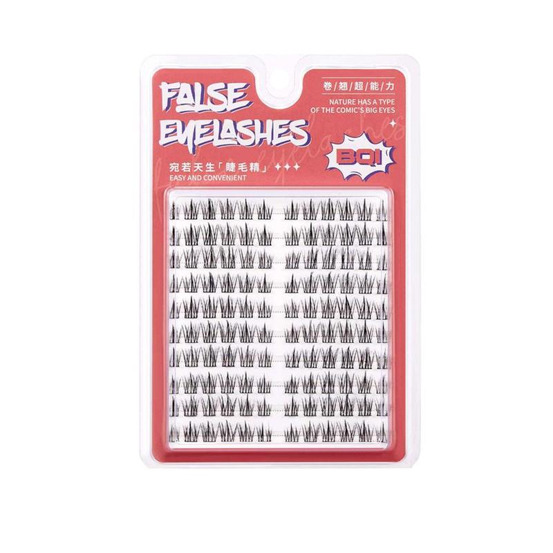 C Curl   Individual False Eyelashes, 1 Set Natural Look Eyelash Extensions, Self Grafting Eyelash Clusters, False Eyelashes Clusters