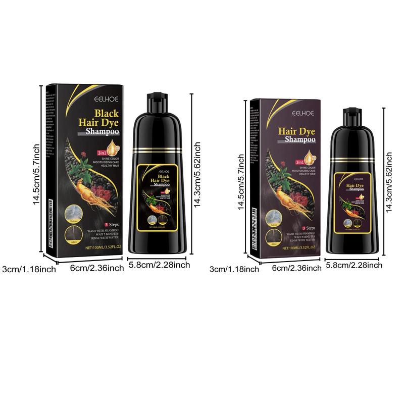 Hair Dye Shampoo, Natural Extracts Hair Shampoo, Moisturizing & Nourishing Hair Care & Styling Product for Men & Women, Christmas, Christmas Gift