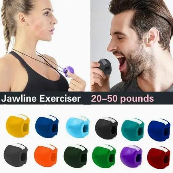 NEW 3PCS Jawline Exerciser Mouth Exercise Fitness Ball Neck Face Jaw Trainer